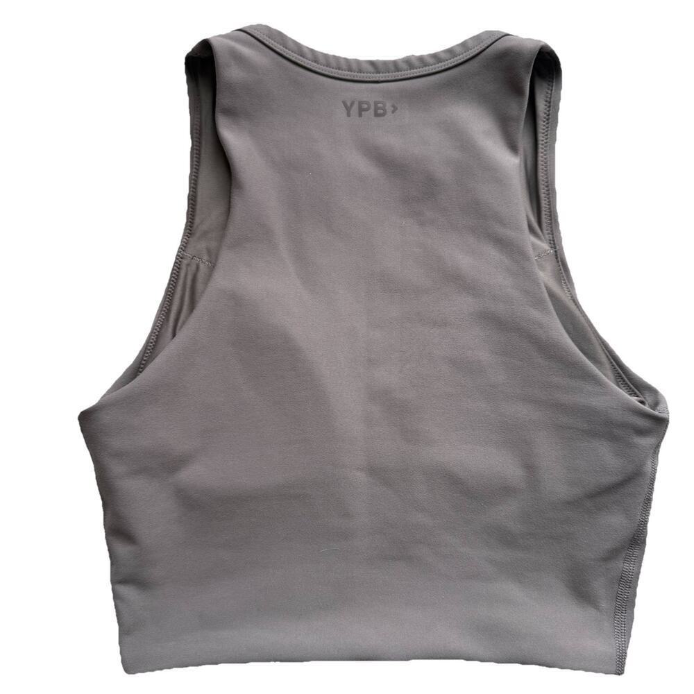Abercrombie & Fitch Taupe Henley Crop Tank - Picture 3 of 6